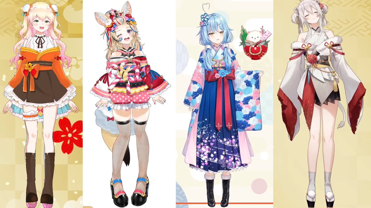 うそだん 少しお休み 5期生お正月衣装まとめ ホロライブ正月衣装 うそだん 少しお休み 5期生お正月衣装まとめ ホロライブ正月衣装