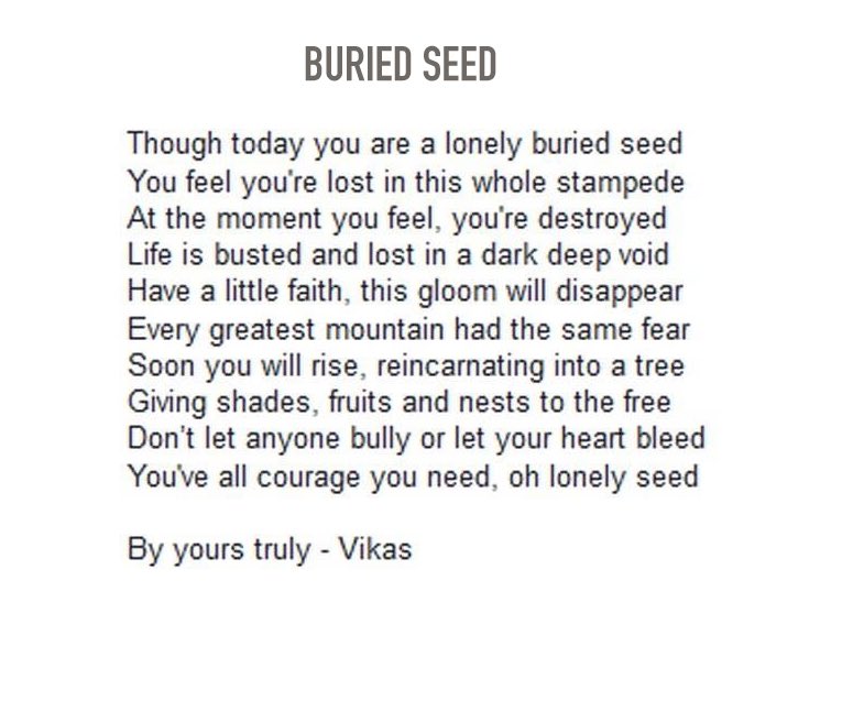 Wrote this on Jan 1st, 2001. But I hand write it on every new years to remind myself. #BuriedSeed #HappyNewYear