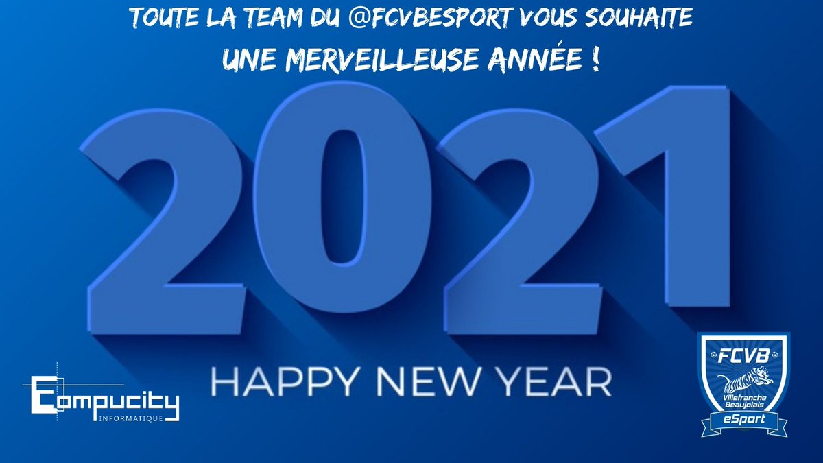 FCVBeSport's tweet photo. Toute la team du @FCVBeSport se joint à moi pour vous souhaiter une merveilleuse année 2021 !
En espérant qu'en 2021, l'eSport ne soit pas mis en valeur uniquement que dans les périodes de confinement ...🙏 
#teamfcvb #teamfifafcvb #teamcpfcvb #teamfmfcvb https://t.co/FEaLnvwSb7