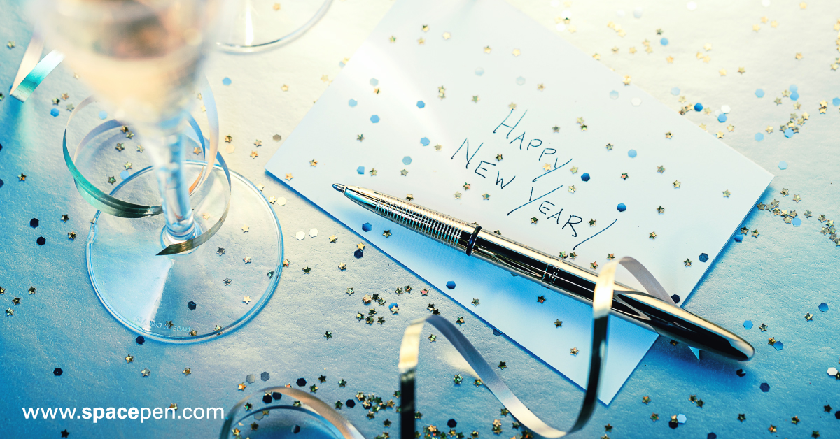 FisherPenCo's tweet photo. Happy New Year! From our family to yours, may your 2021 be filled with peace, joy, and blessings. 

https://t.co/CJMqgIelDP

#HappyNewYear #Happy2021 #2021 #newyear #party #celebrate #newyearsday #SPACECRED #FisherSpacePen #SpacePen #GoesAnywhereWritesEverywhere https://t.co/PErvlUSw8J