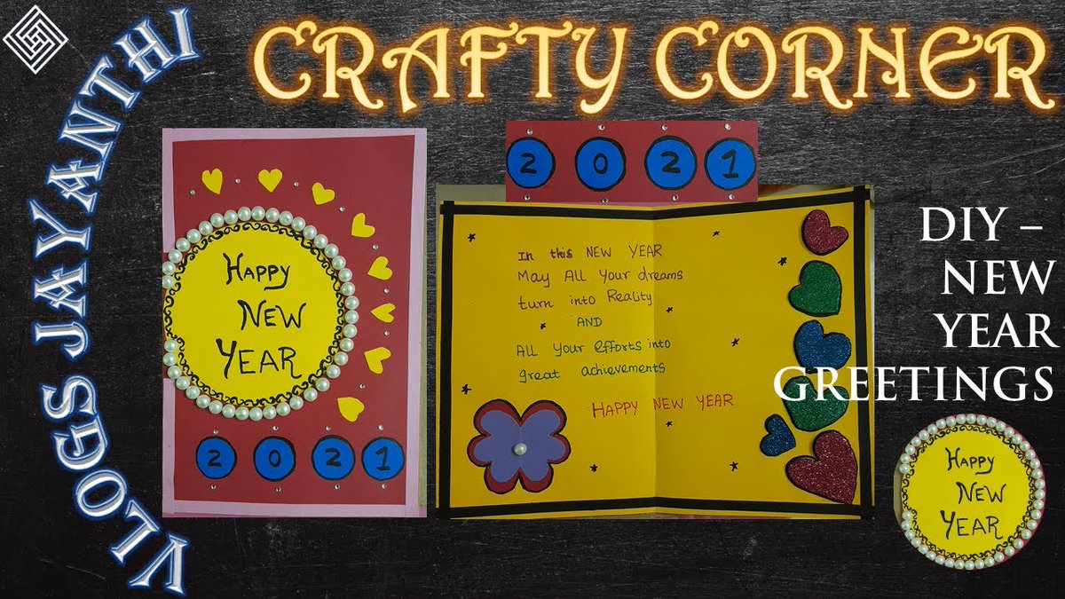 vlogsjayanthi's tweet photo. New Year Greetings | New Year Greeting card making | Greeting Card Idea – #DIY #newyeargreatings #craft #Gift #greetingcards

Hi everyone

Happy New Year to ALL
This New Year make  all happiness moments in your life.

This channel ... https://t.co/DSP2hUQfpT https://t.co/q7R9VlYzm9