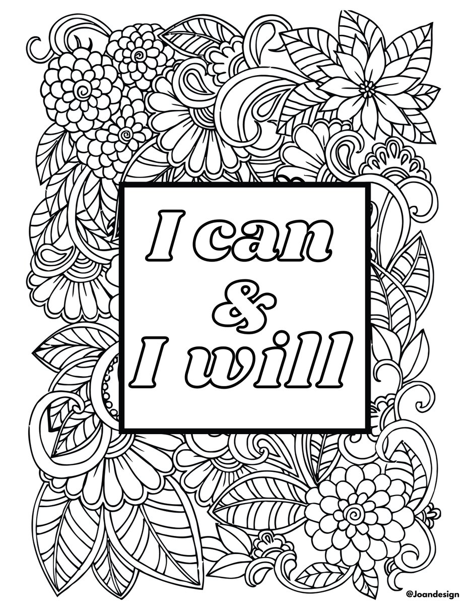 joanvVega's tweet photo. I can and I will. 
This is a FREE Motivational Quote Coloring ready to print to start up your first day of 2021. download it now and ready your coloring materials!

#dowhatyoulove #VAservice #coloringbook https://t.co/cqEFc5nPNy