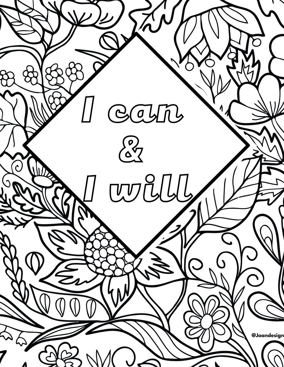 joanvVega's tweet photo. I can and I will. 
This is a FREE Motivational Quote Coloring ready to print to start up your first day of 2021. download it now and ready your coloring materials!

#dowhatyoulove #VAservice #coloringbook https://t.co/cqEFc5nPNy