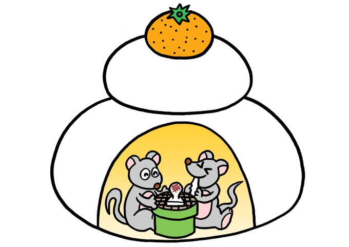 ネズミのtwitterイラスト作品