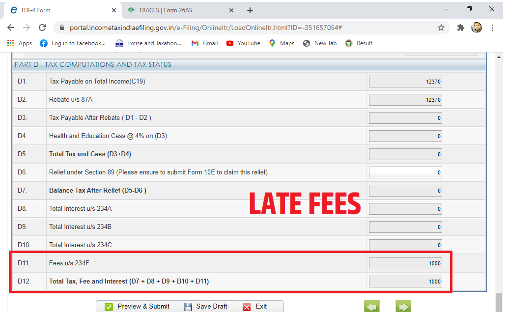 imrityunjay1008's tweet photo. @nsitharamanoffc  @IncomeTaxIndia 
Last date of filling ITR is extended. But Portal is still not updated. During ITR filling the Late fees u/s 234F is automatically charged. The dept are requested to update the website. https://t.co/6otoCg16rN