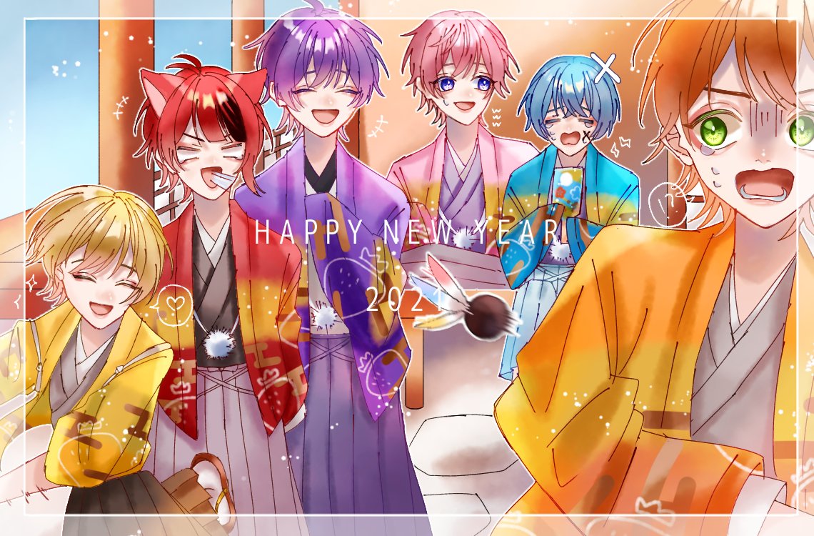 「✨?HAPPY NEW YEAR?✨

すとぷりが大好きです!!!

今年も素敵」|はなか🌸のイラスト