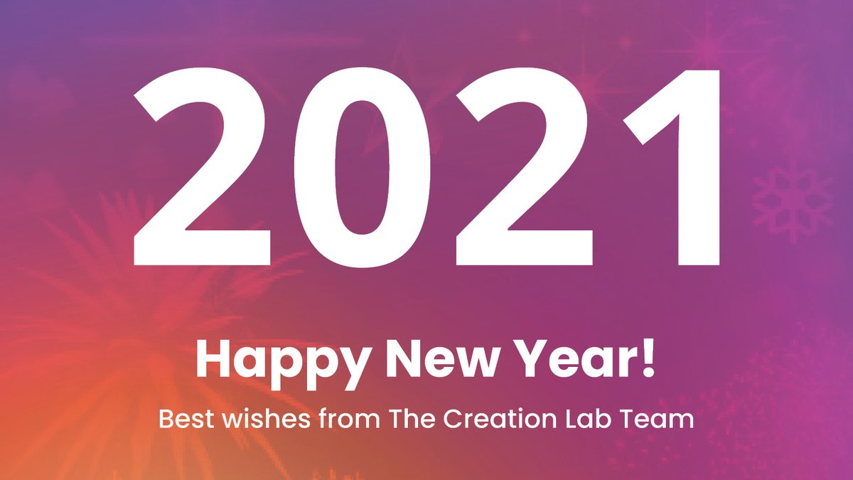 What a year 2020 was! We have had lots of exciting projects, got some amazing new clients and upgraded our office with in-house filming and podcast facilities!

Happy New Year! From The Creation Lab 🎆