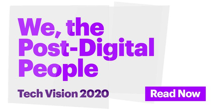 CIOConnection's tweet image. rt @AccentureTech
cc @antgrasso @mikequindazzi @fisher85m
Digital-focused, human-centered. 

Take a closer look at the key trends reshaping technology and society right now: accntu.re/37prqpS #TechVision2020 #IntoTheNew