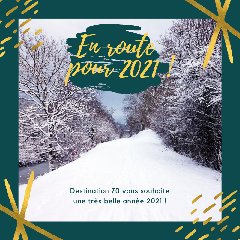 destination70's tweet photo. Après les hauts, et surtout les bas de 2020... En route pour 2021 ! ✨ Toute l'équipe de #Destination70 #HauteSaone vous souhaite une bonne année 🎉 https://t.co/QgrmG7PSvb