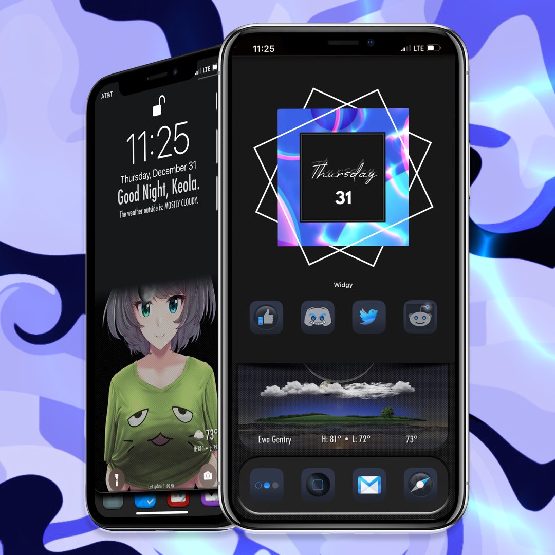 dysfxnl's tweet image. Last setup of 2020. Hau’oli Makahiki Hou to everybody! Chee! 🤙🏼
#RealWeatherV2 by @thewaytozion
#Wall by @Attairdu57slm
#Icons BluRay by @moondr1
#Original #Widgy #widget by @0gJay1 edits by me 🤙🏼
#Screenshot  #homescreen with @screenshot_pro
#nojailbreak #ios14homescreen