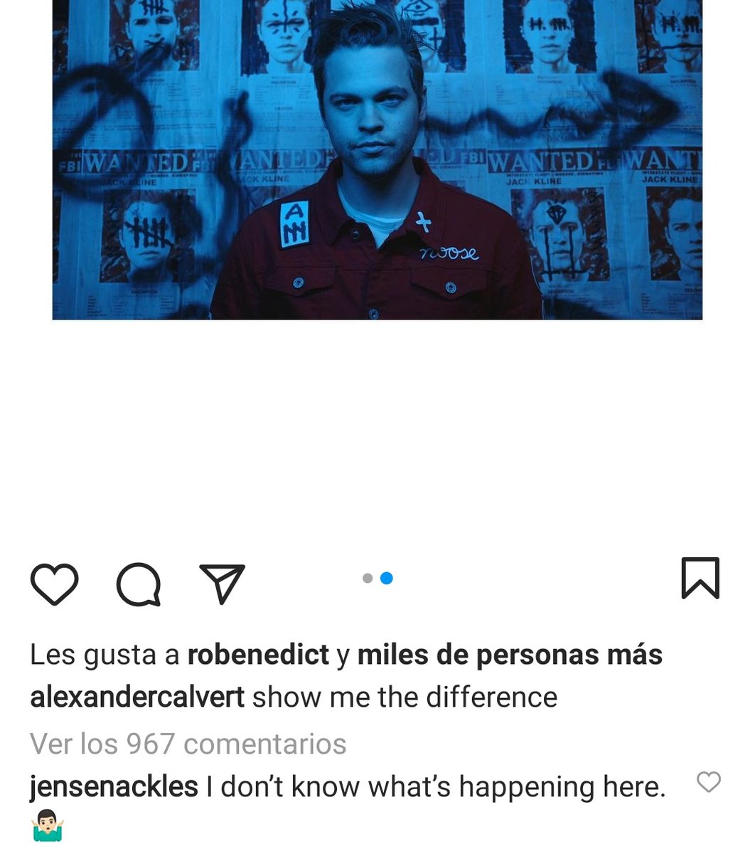 margackles's tweet photo. I am living for Jensen's dad comments on Alex's ig posts.

(Plus jensen using the same emoji Alex used to reply to him before🥺) https://t.co/Dv2df443xF