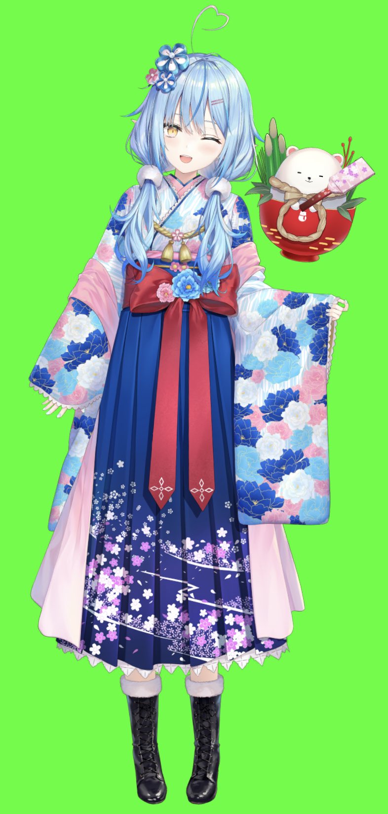 新品正規品】雪花ラミィ お正月ラミィさん 等身大タペストリー