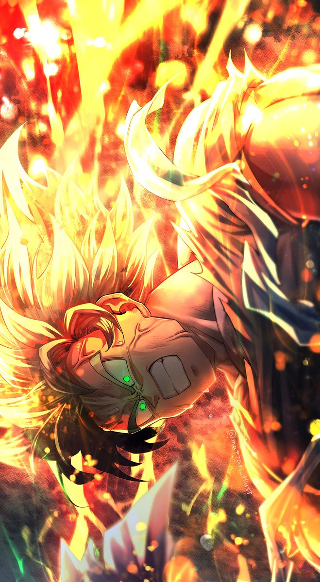 male focus 1boy super saiyan solo green eyes blonde hair clenched teeth  illustration images