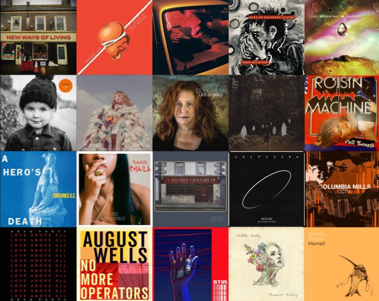 John Loftus (@loftysnds) on Twitter photo With 2020 over I can unveil my fave 20 Irish albums of the year, tune in <a href="/8RadioIreland/">8Radio</a> Sat 8am to hear what my No.1 is & hear tunes from <a href="/olliecole/">oliver cole</a> <a href="/roisinmurphy/">Róisín Murphy</a> <a href="/BleedingHeartPs/">Bleeding Heart Pigeons</a> <a href="/DeniseChaila/">denise</a> @arvoparty <a href="/NellydaSilla/">Nealo</a> <a href="/fontainesdublin/">Fontaines D.C.</a> <a href="/COLUMBIAMILLS/">COLUMBIA MILLS</a> @delushlife <a href="/ailbhereddy/">Ailbhe Reddy</a> &... With 2020 over I can unveil my fave 20 Irish albums of the year, tune in <a href="/8RadioIreland/">8Radio</a> Sat 8am to hear what my No.1 is & hear tunes from <a href="/olliecole/">oliver cole</a> <a href="/roisinmurphy/">Róisín Murphy</a> <a href="/BleedingHeartPs/">Bleeding Heart Pigeons</a> <a href="/DeniseChaila/">denise</a> @arvoparty <a href="/NellydaSilla/">Nealo</a> <a href="/fontainesdublin/">Fontaines D.C.</a> <a href="/COLUMBIAMILLS/">COLUMBIA MILLS</a> @delushlife <a href="/ailbhereddy/">Ailbhe Reddy</a> &...
