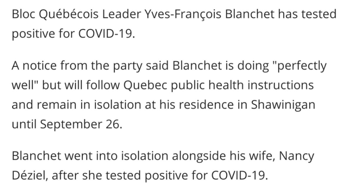 RIP Yves-François Blanchet. You may be "perfectly well" but not us - we miss you. https://www.cbc.ca/amp/1.5729630 