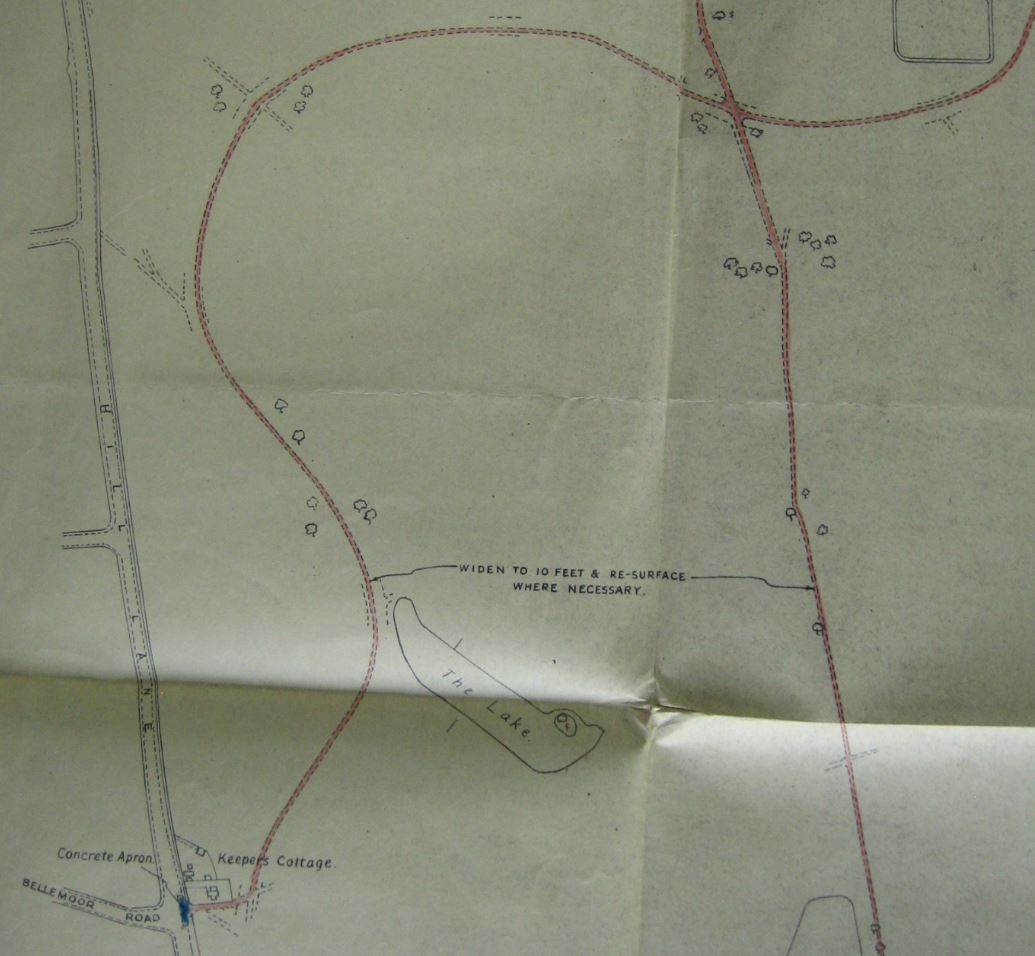 How can we be sure of the concrete's age? These drawings show the improvements required. The prevalence of concrete strongly (in my humble opinion with 99% certainty) suggests the resurfacing was abandoned and the tracks were re-laid instead.