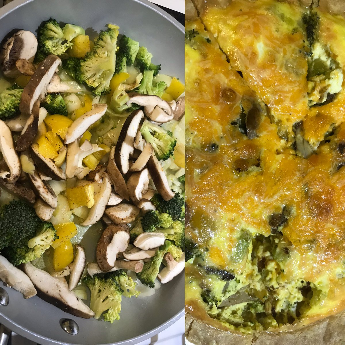 Made a delicious jam packed #veggie #quiche to kick off the new year. Striving to go meatless. #healwithfood #Veganuary2021 #forksoverknives #nutrition #vegan