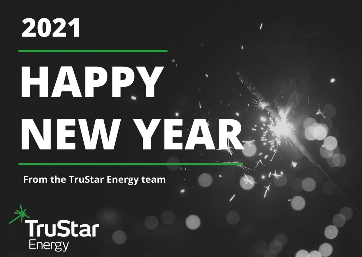 The TruStar Energy team wishes you and your loved ones a happy and healthy #NewYear! #2021