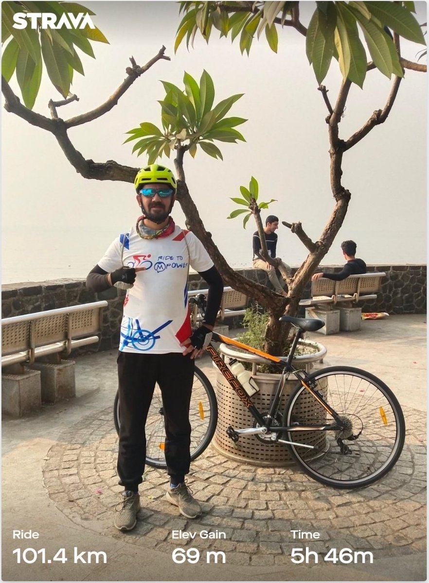 pedalandtring's tweet photo. Ushering into the #newyear with a century bicycle ride.The 3 figure mark is not merely a number, but a test of physical endurance & mental toughness. #RideToMpower #MpowerMinds @mpowerminds @NeerjaBirla @PankajMMunjal @KirenRijiju @supriyasahuias @AmitHPanchal @firefox_bikes https://t.co/WHRVFyqkdb