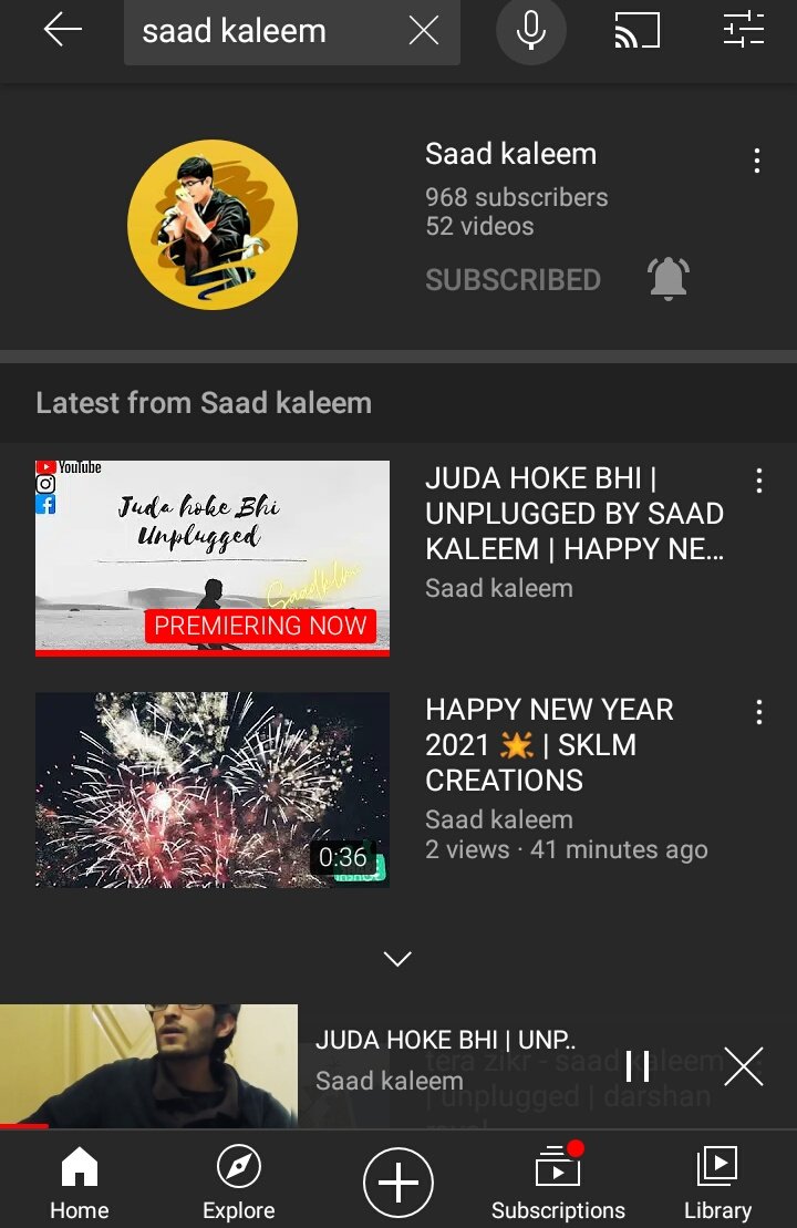 MuhammadSaadKa7's tweet photo. Check out my new video for 2021
Addat | juda hoke bhi | unplugged by saad kaleem 
#judahokebhi
#aadat 
#aadatunplugged
#music 
https://t.co/Dm3v8e5igK https://t.co/7Z1GyTqlfu