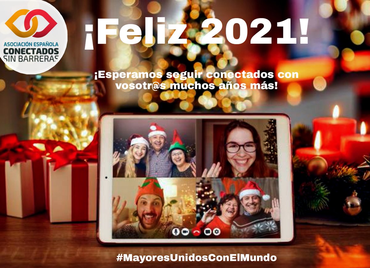 CSinBarreras's tweet photo. ¡Feliz 2021! 🥳
Esperamos seguir conectados con vosotr@s muchos años más.
 ¡Conectados Sin Barreras, Conectados Con el Mundo! 🌍🙌🏻 https://t.co/0kikWPZmPG
