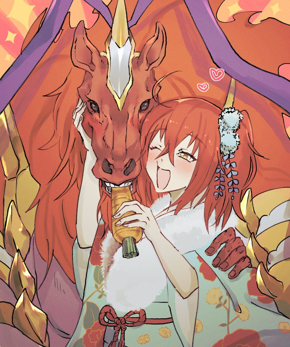 赤兎と はいっ 一緒がいちばん いぇい 好きよってもっとぎゅっとね 柱のイラスト