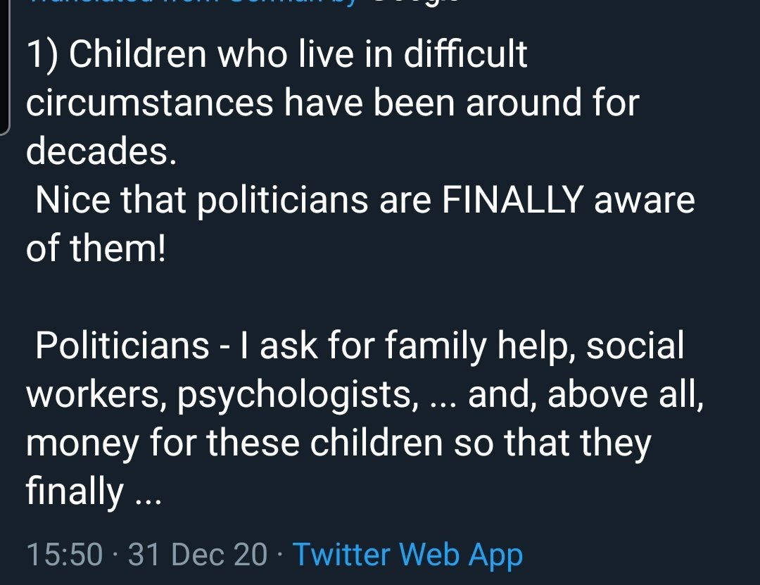 15/ Politicians and pundits in Germany who never before showed concerns for disadvantaged and marginalised groups are suddenly talking about why schools shouldn't have safety measures for the benefit of the disadvantaged Grassroots parents groups are suspicous