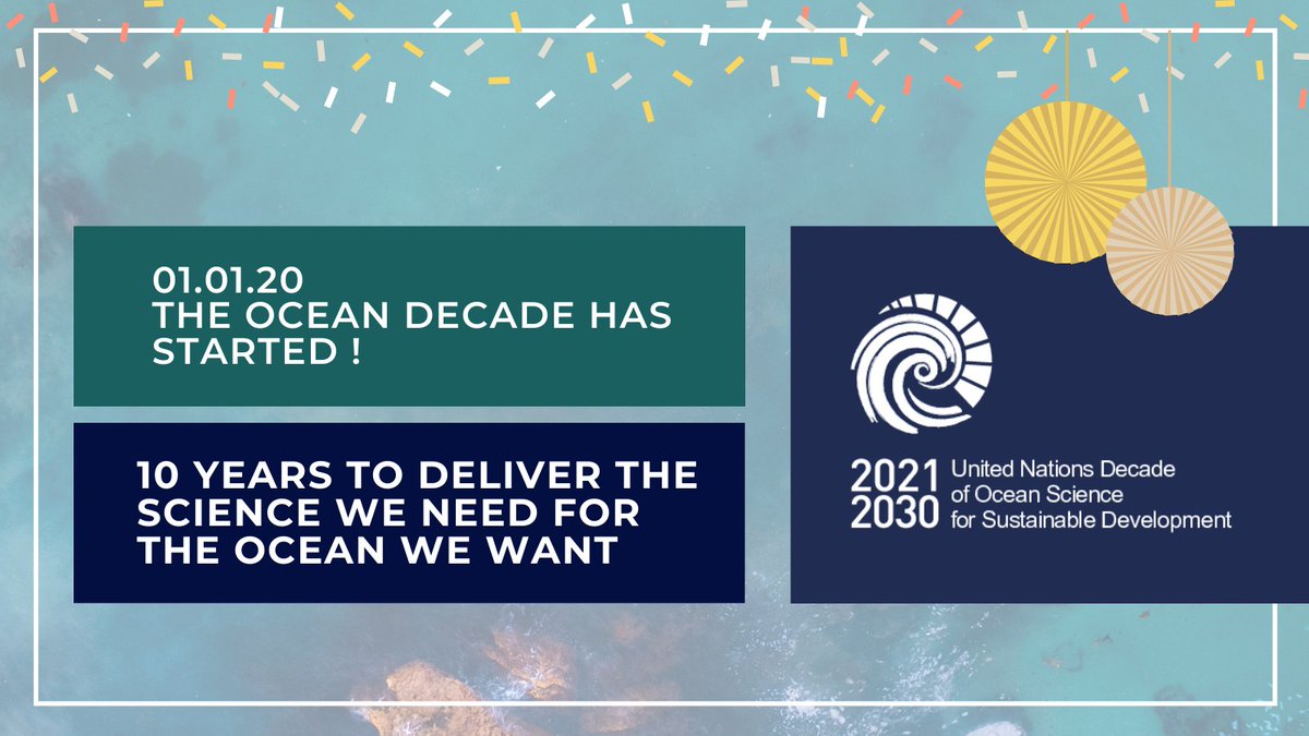 🎉[START OF THE OCEAN DECADE] 🎉 After 3 years of preparation, and thanks to the contribution of more than 2000 experts, we are proud to officially launch the #OceanDecade. We now have ten years to deliver the science we need for the ocean we want! 🌎 oceandecade.org