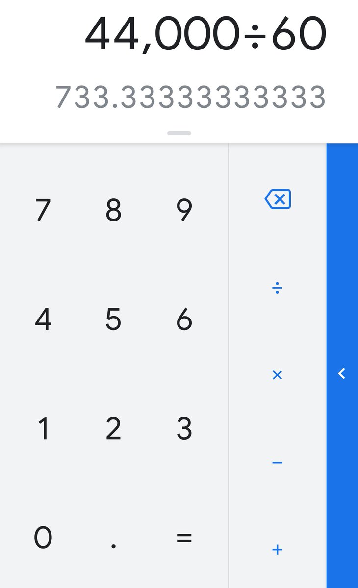 By simply using the calculator function on your phone and implementing the same math you were taught in grade school, you will see that a five year payment plan will give you a note of $733.33 a month. The calculator does not ask which vehicle you picked, only the amount.