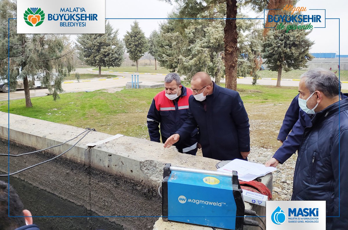 7/24 SAHADAYIZ… Genel Müdürümüz M. Yaşar Karataş, yeni yılın ilk gününde İleri Biyolojik Atıksu Arıtma Tesisi’ni ziyaret ederek, geri devir pompasının montaj çalışmalarını yerinde inceledi.