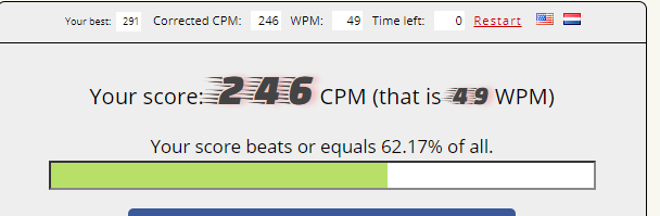 CoderSavannah's tweet image. What's your average typing speed ...does it really matter when it comes to programming? Let me know ..
try here typing-speed-test.aoeu.eu/?lang=en