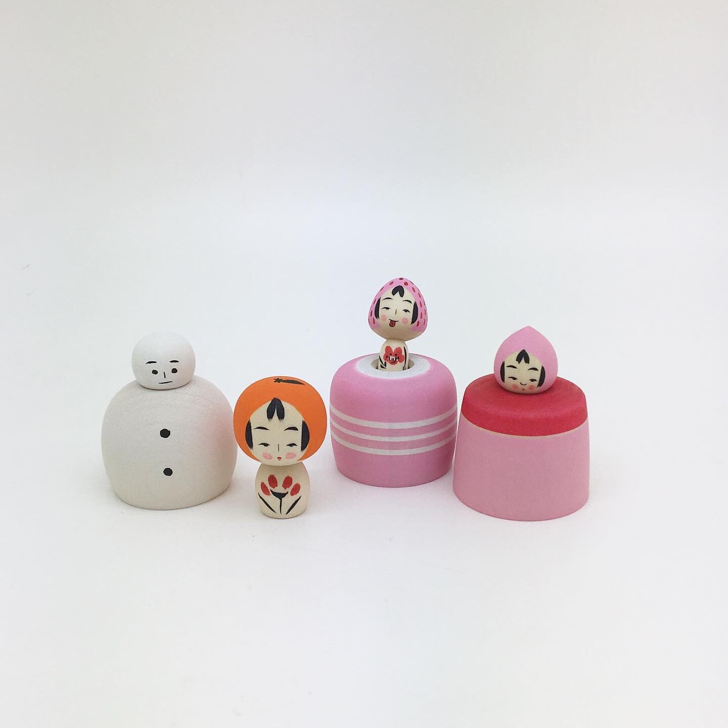 鈴木明工人 こけし 取扱終了】伝統こけし 鈴木明工人 飛び出しえじこ/作並