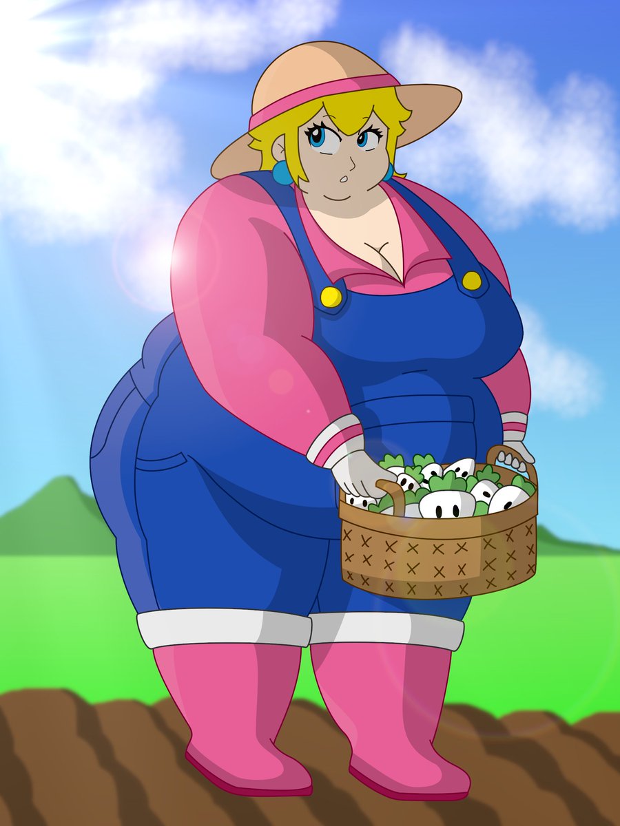 Emeffy ✨ Rosalina's Feeder 🔞 @emeffy.bsky.social on X: Movin' to the  country, gonna eat a lot of peaches... #princesspeach #weightgain  t.co36QnLLZbKP  X