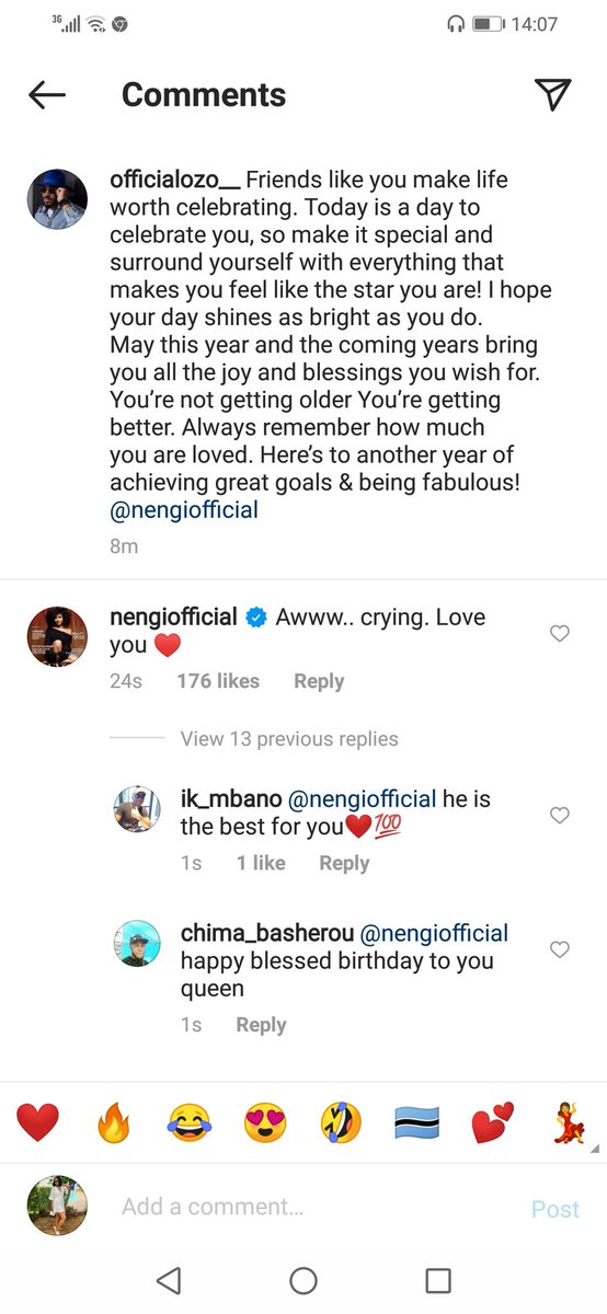 BellaBwQueen's tweet photo. Hey God this birthday is everything and more ❤️❤️❤️❤️🙌🔥🔥
#HappybirthdayNengi https://t.co/FoX2eD44ps