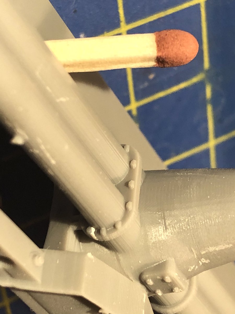 Here are some comparison shots of the 3D-prints (dark grey) and the Balaton resin castings (light). Note: I make NO claim whatsoever of being anywhere near the Balaton guys level of skill in modeling, this is just a comparison of detail!(16/18)