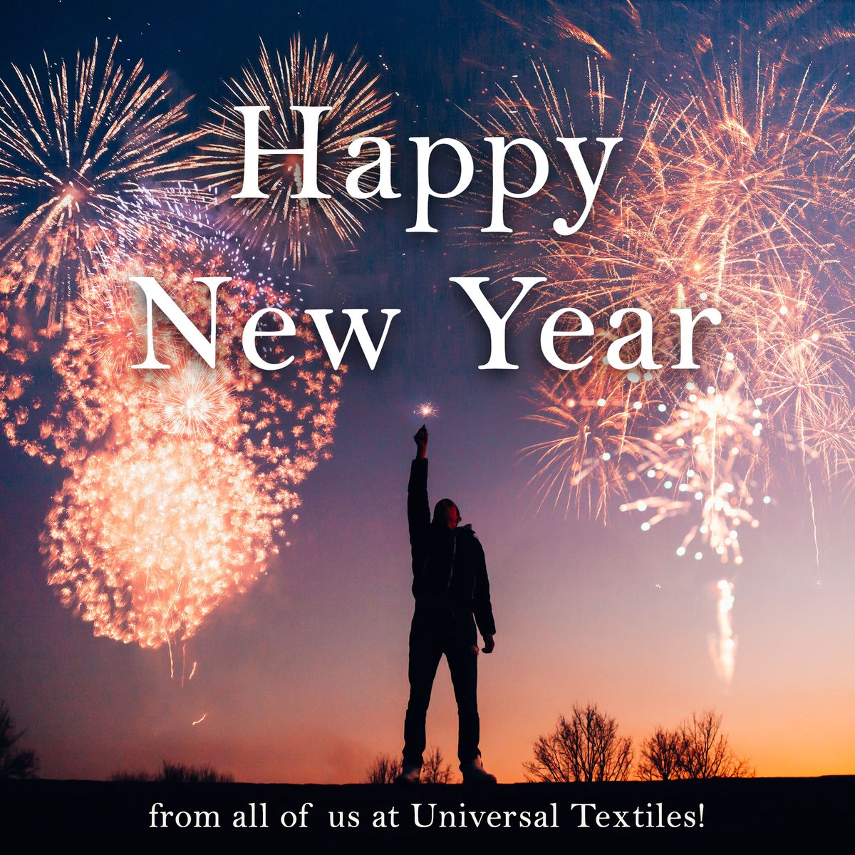 A big #HAPPYNEWYEAR from all of us here at Universal Textiles! 🎆🎉We can all agree that we're glad to see the back of 2020, and whilst things might still be far from perfect right now, here's to a #brighter future as we head into 2021! 🥂🍾 #NewYear #NewYearsDay