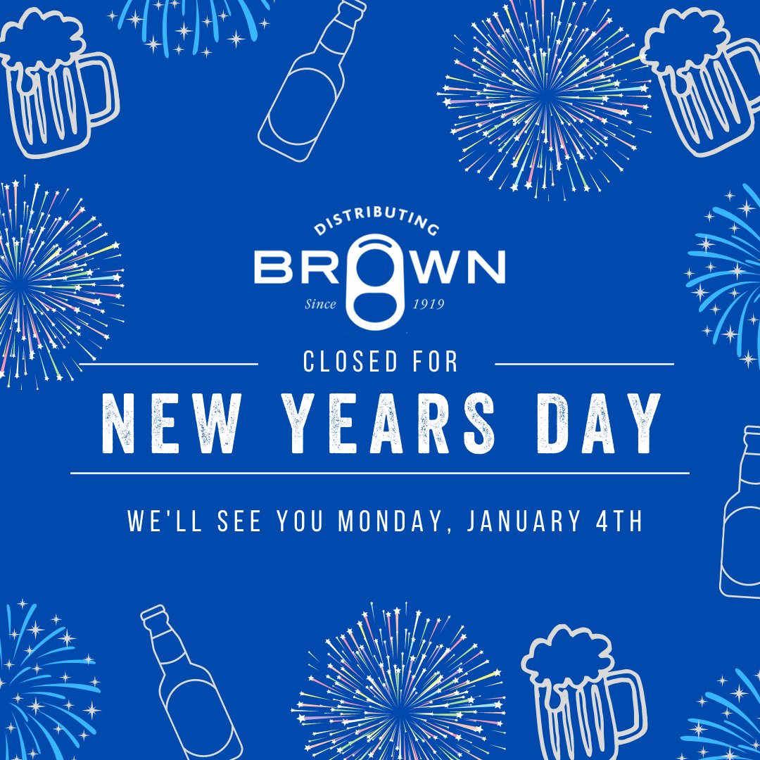 Wishing all of our employees, customers, suppliers, and vendors a safe, healthy, and happy new year! We will be closed today so we can ring in 2021 with our families. Cheers! 🍻