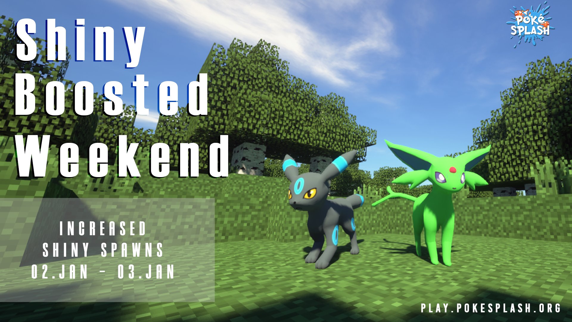 PLAY.POKESPLASH.ORG - 100% Free to Play Pixelmon Server! June is going to  be a busy month with great events, the start of weekly community Fridays,  and other fun activities! Check out our