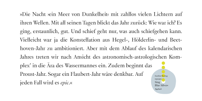 Redaktion_Waahr's tweet photo. Joachim #Bessing blickt in seinem finalen Eintrag auf https://t.co/GpuA6NPfVc optimistisch ins neue Jahr: »Epic« wird sicherlich auch »2021: Schäumende Tage« auf https://t.co/vNg1ANNgzt. Wir bedanken uns daher herzlich für fünf tolle #Tagebücher auf waahr: https://t.co/4Q7qHEjfMM https://t.co/kfGRZyVvTv