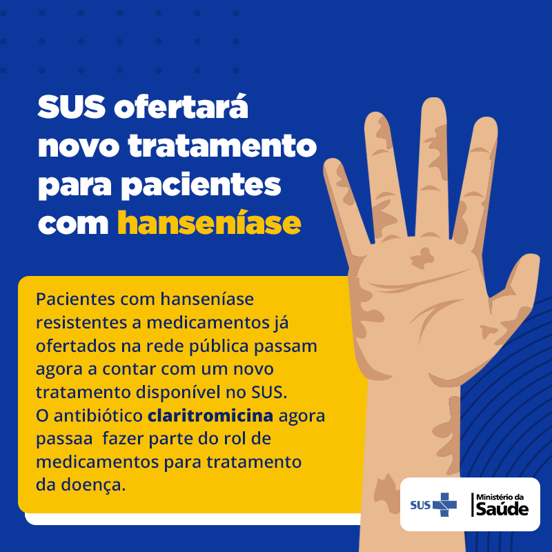 Ministério da Saúde 🩵 on X: Pacientes com hanseníase passam a