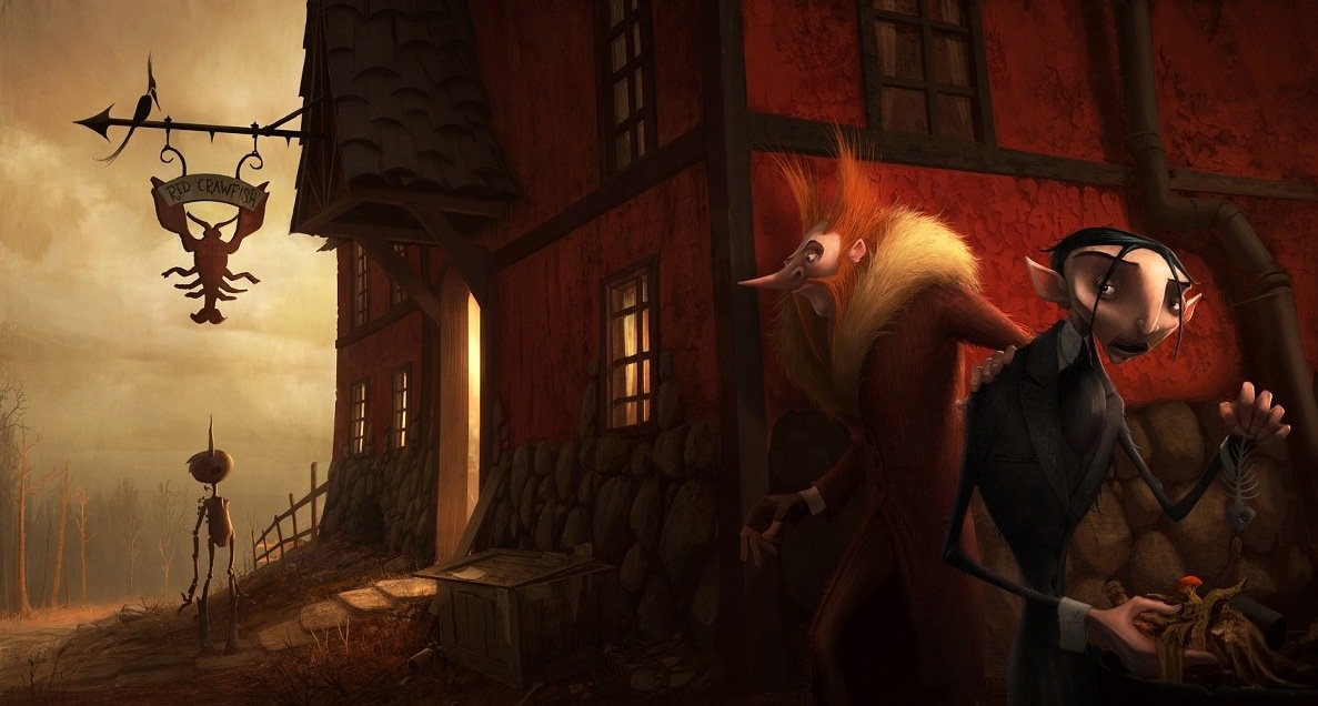 levmauc's tweet photo. Así lucen los concept art de PINOCHO, la adaptación musical en stop Motion de Guillermo del Toro para Netflix que contará con Tilda Swinton, Christoph Waltz, Ewan McGregor, Cate Blanchett y Ron Pelman. Banda sonora de Desplat y guión del creador de Over The Garden Wall. https://t.co/LATQ48dUli