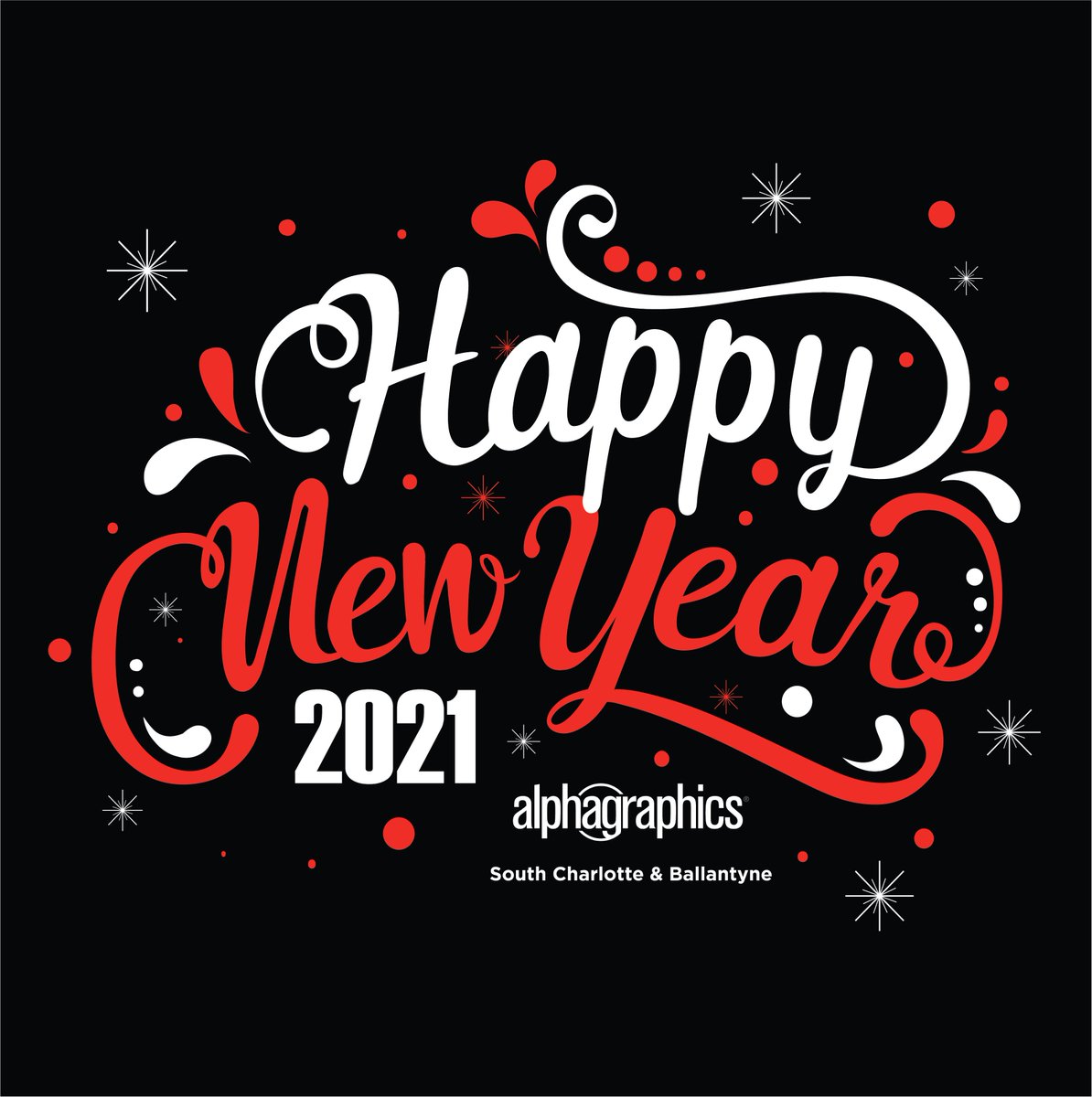Wishing you and your family a Happy New Year! Cheers to new beginnings and hopefully the best year yet. We will be closed today, but will resume normal business hours on Monday, January 4. #AlphaGraphics #Charlotte #Ballantyne #CharlotteNC #Charlottebusiness