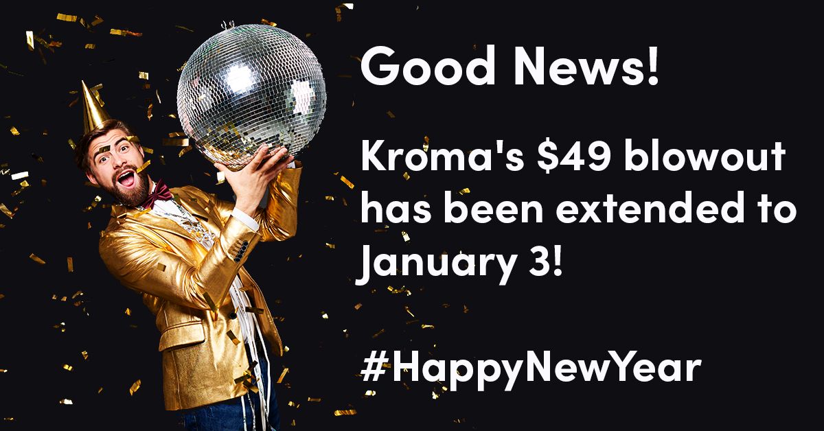 Get Lifetime Access to Kroma for just $49 👉 buff.ly/3nXdNY2

Hurry! this offer ends Jan 3 at Midnight EDT
#NewYears #Sale #PresentationMatters