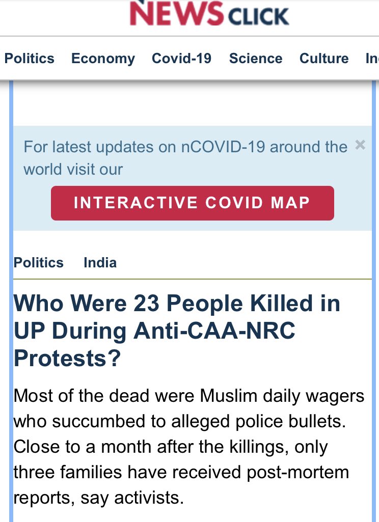 23 muslims k!lled for merely protesting against CAA in Uttar Pradesh