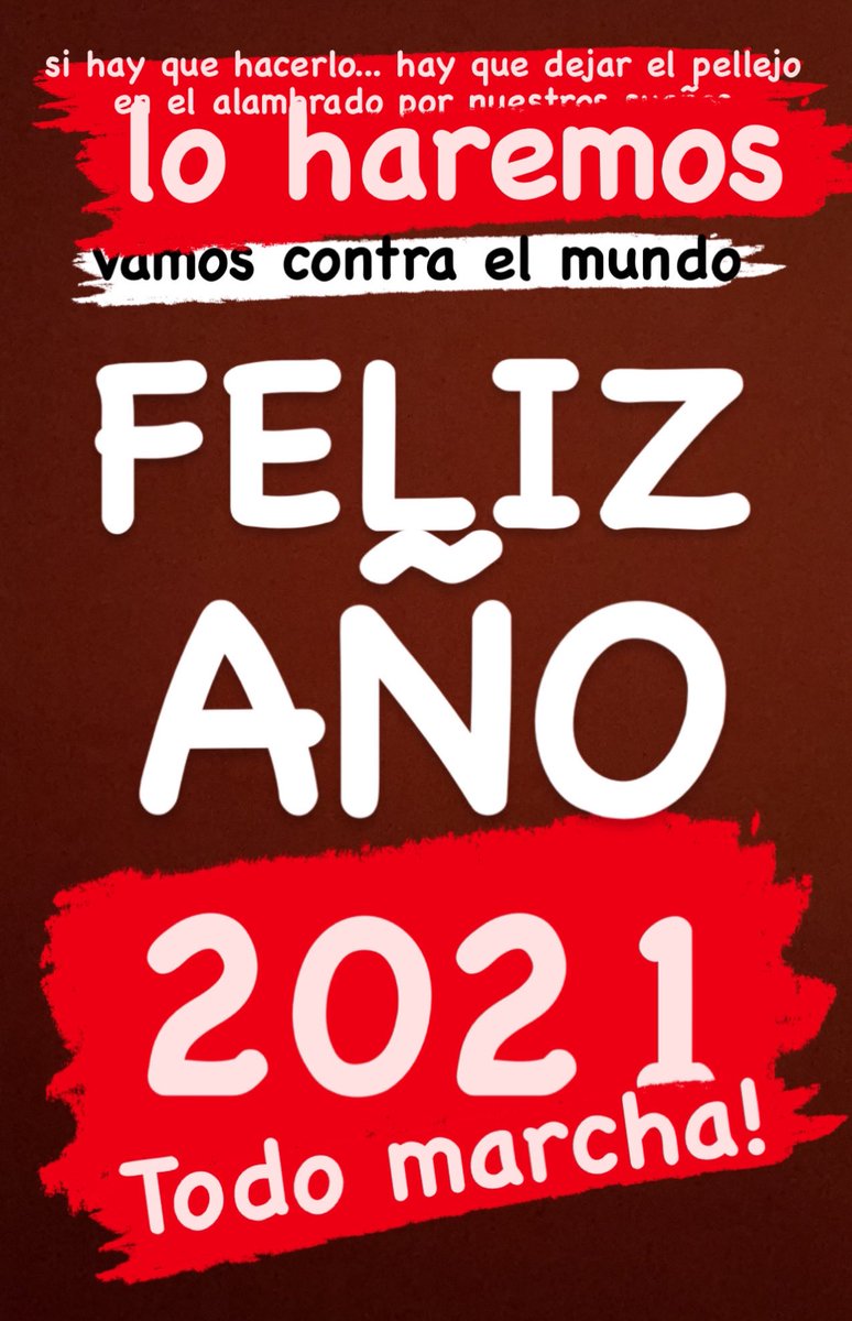 grisantycosme's tweet photo. Feliz 2021!
#TodoMarcha https://t.co/x1Q6vjhRoC