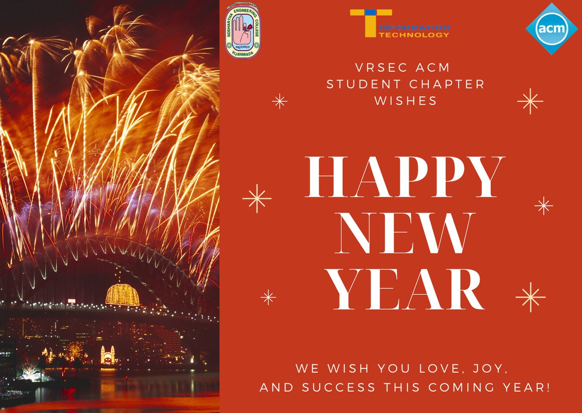 acm_vrsec's tweet image. Wishing you and your family a very Happy New Year 🥳💯