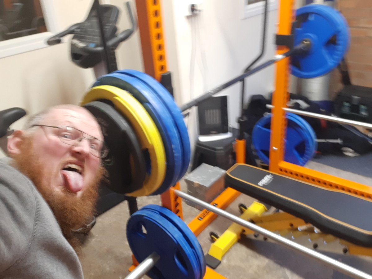 BigAlDevlin's tweet photo. Stoked from getting my 150kg bench this morning! BOOM
BOOM! 
#valhalla #valhallaawaits #trainingforvalhalla #valhallagym #valhallafitness #strength #vikingpower #vikingstrength #strong #oldmandtrength #powerlifting #powerlifter #weightlifting #gains #muscle #gymlife #lifting https://t.co/DF9xqYSPrG