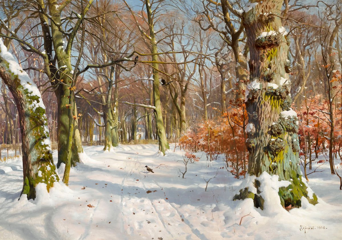 FedeItaliano76's tweet image. The complexity of snow in Peder Mørk Mønsted's paintings (1859–1941)—a few more here instagram.com/p/CJf7wkADcTM/…
