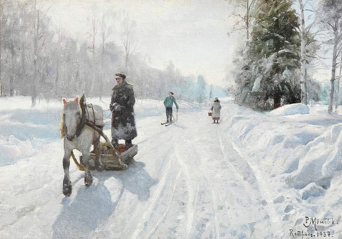 FedeItaliano76's tweet image. The complexity of snow in Peder Mørk Mønsted's paintings (1859–1941)—a few more here instagram.com/p/CJf7wkADcTM/…