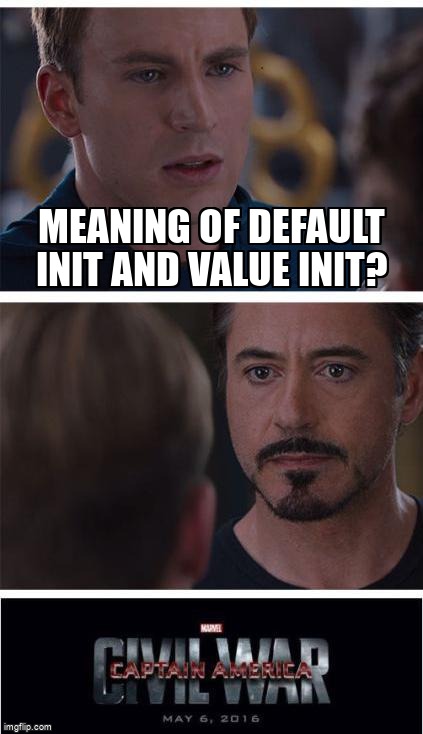 overflow_meme's tweet image. Meaning of default init and value init? stackoverflow.com/questions/6552… #defaultconstructor #braces #init #uniforminitialization #cpp